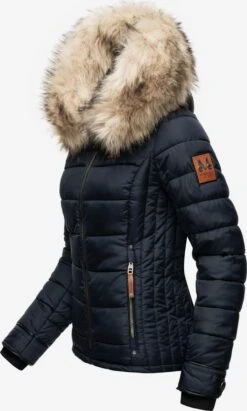 Marikoo Winterjassen Winterjas Dames Navy -Chique Kleding Winkel 004aec6435835f7802e54ad999f44060