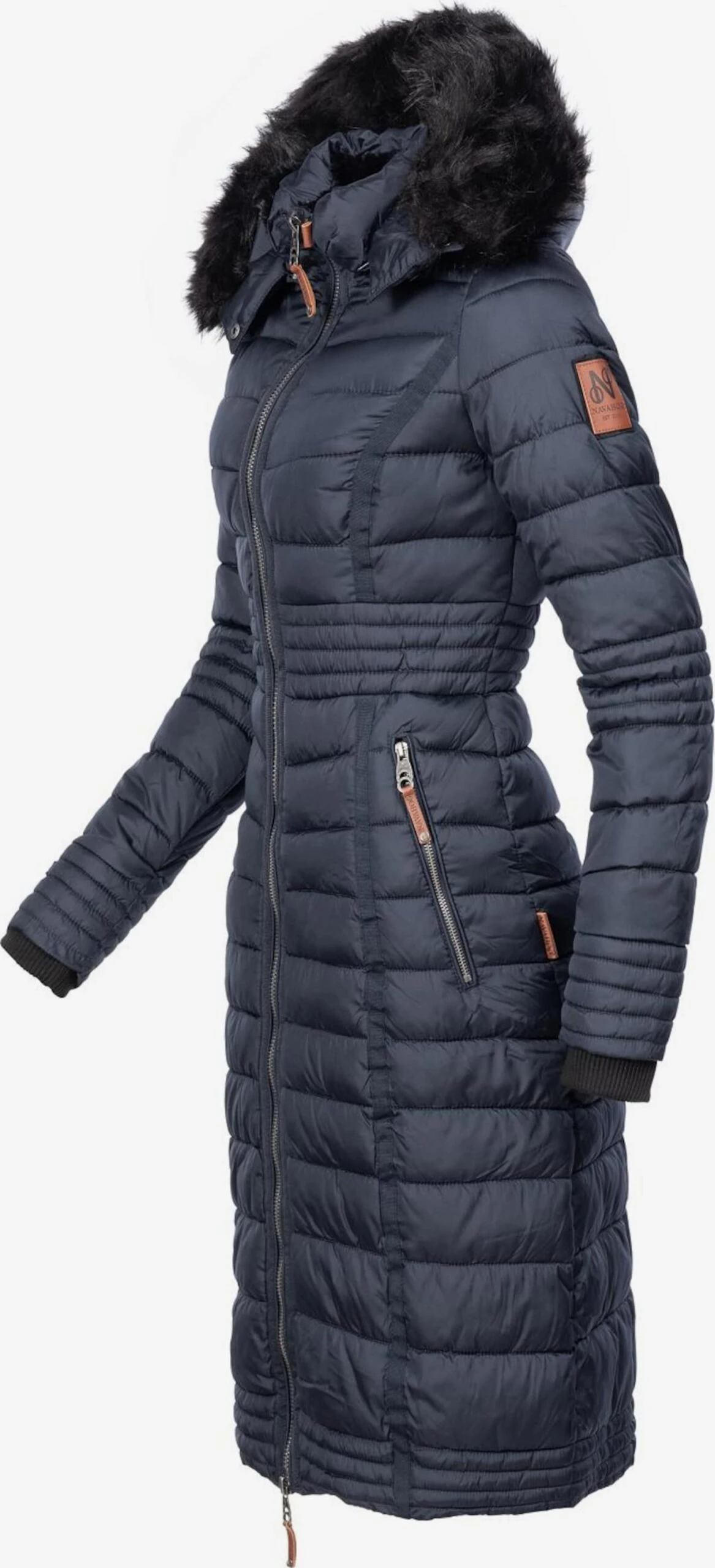 Navahoo Wintermantels Wintermantel Umay Dames Nachtblauw 4 Navahoo Wintermantels Wintermantel Umay Dames Nachtblauw - Afbeelding 2