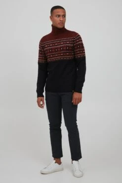 Blend Coltruien Trui TJESSE Heren Donkerrood / Zwart 10 Blend Coltruien Trui TJESSE Heren Donkerrood / Zwart -Chique Kleding Winkel 02702a17ba6069f069c0c6c5a516dcec