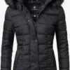Marikoo Winterjassen Winterjas Unique Dames Zwart -Chique Kleding Winkel 04e8378a35817a421c98141d5fe9a7e2