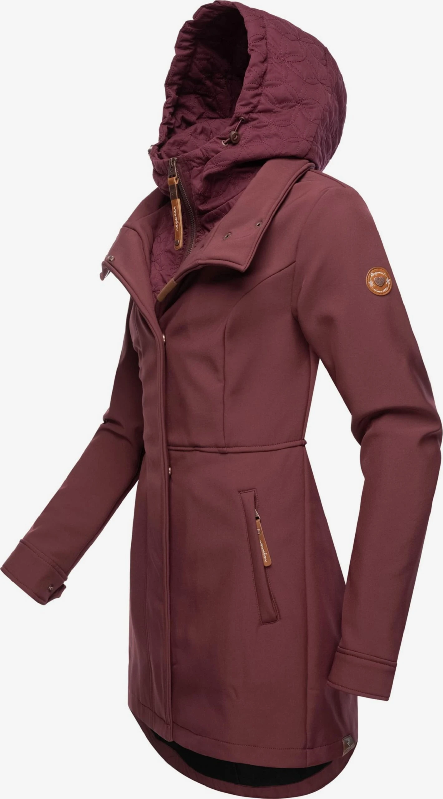 Ragwear Parkas Tussenparka Ybela Dames Wijnrood 4 Ragwear Parkas Tussenparka Ybela Dames Wijnrood - Afbeelding 2