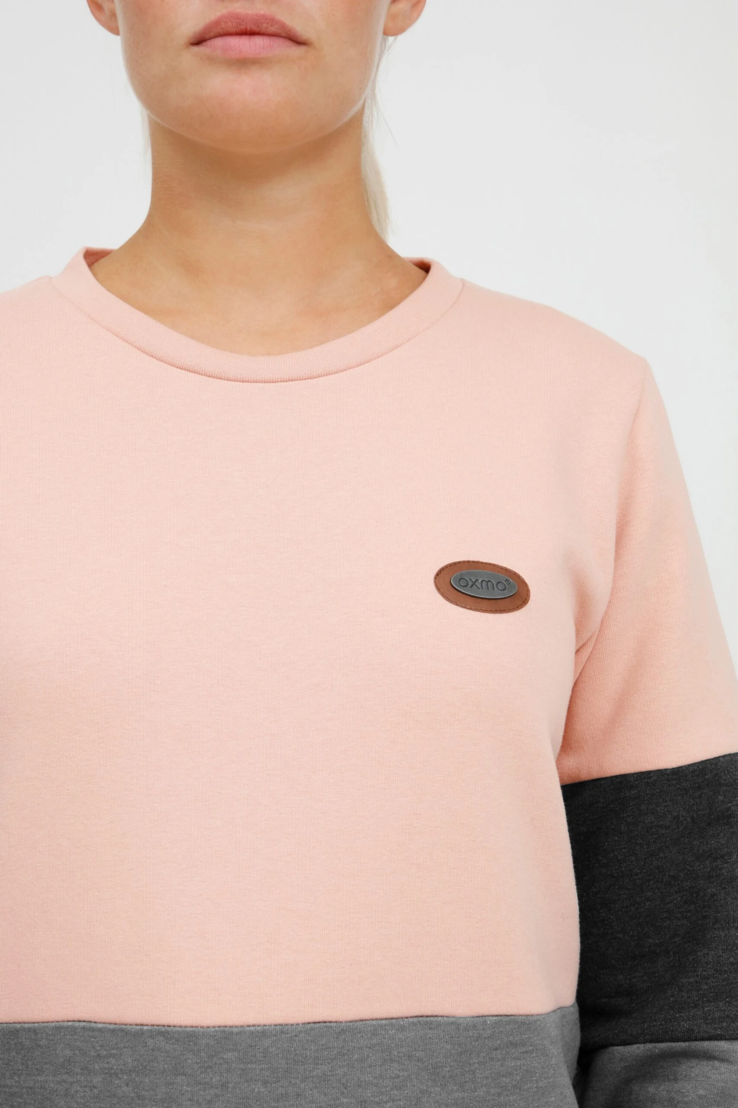 OXMO Sweatshirts Sweatshirt Trine Dames Donkergrijs / Grijs Gemêleerd / Rosa 7 OXMO Sweatshirts Sweatshirt Trine Dames Donkergrijs / Grijs Gemêleerd / Rosa - Afbeelding 5