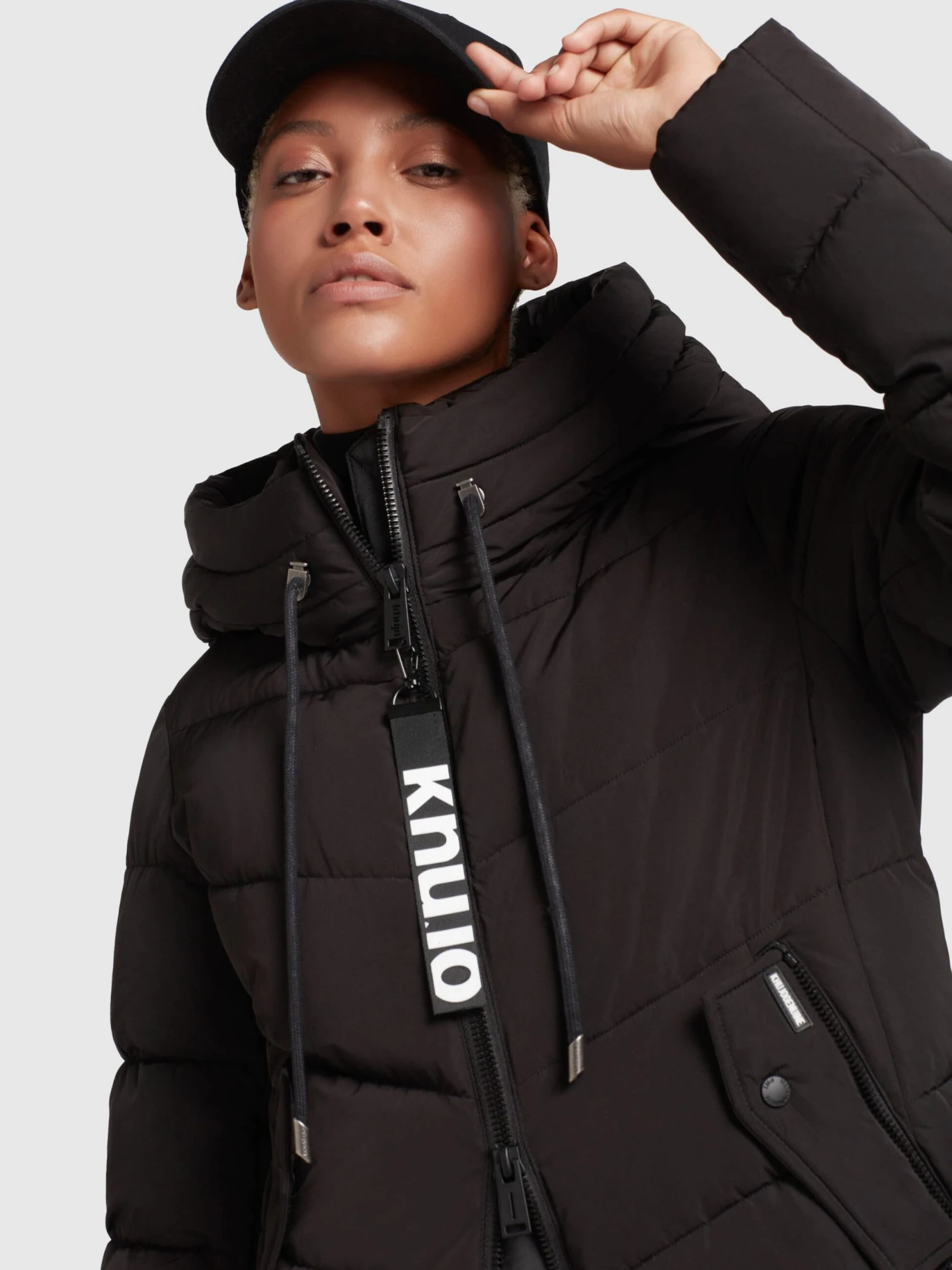 Khujo Wintermantels Wintermantel Ayleena Dames Zwart 10 Khujo Wintermantels Wintermantel Ayleena Dames Zwart - Afbeelding 8