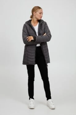 OXMO Winterjassen Winterjas NELLY Dames Zwart -Chique Kleding Winkel 07432394d489d2dcaae0b44326df50f0