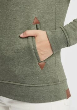 OXMO Hoodies Sweatshirt Vicky Dames Groen / Kaki 13 OXMO Hoodies Sweatshirt Vicky Dames Groen / Kaki -Chique Kleding Winkel 07f50257b94eede24ba5c7735f72799c