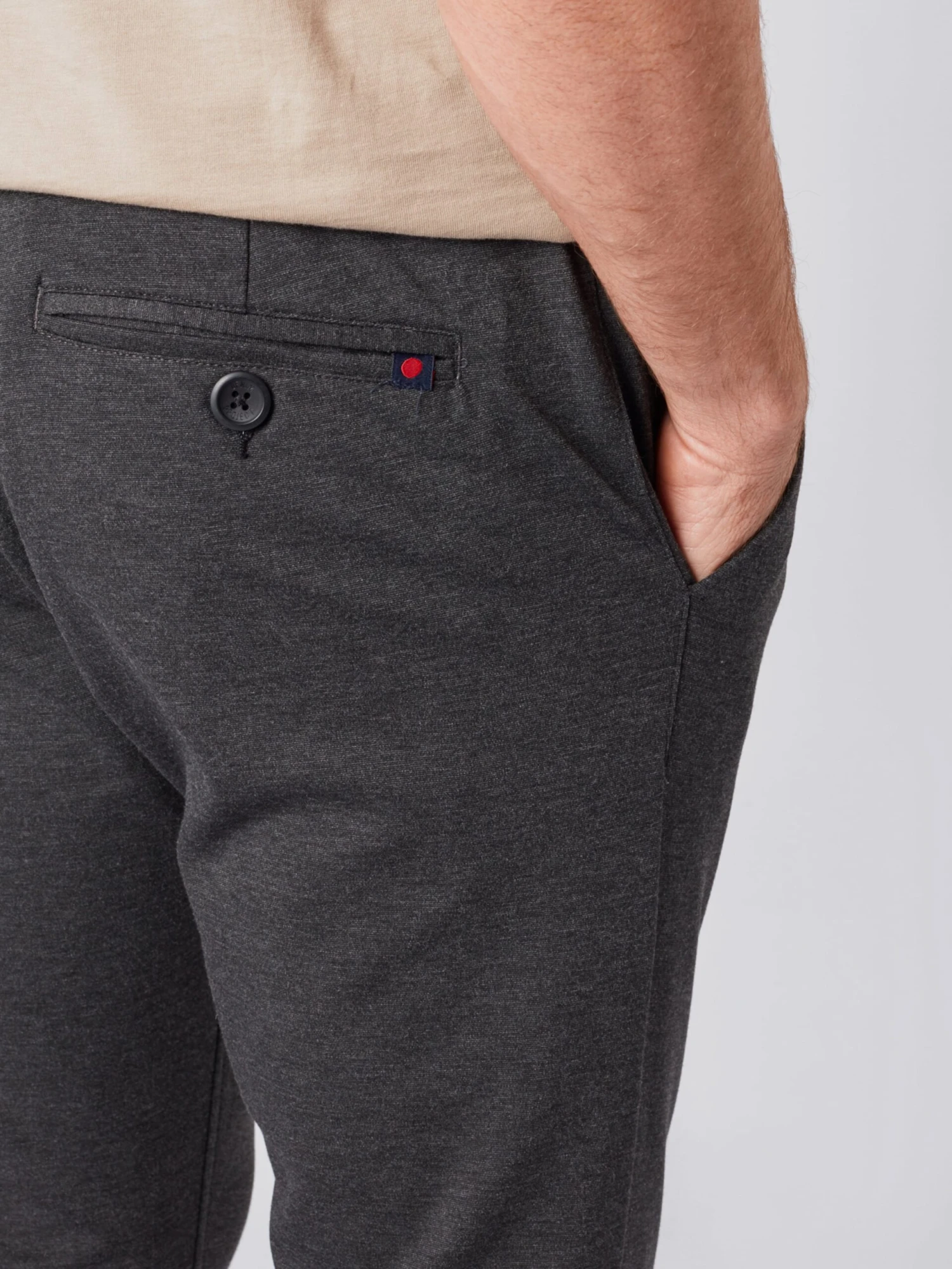 Denim Project Chinos Slimfit Chino Roma Heren Antraciet 7 Denim Project Chinos Slimfit Chino Roma Heren Antraciet - Afbeelding 5