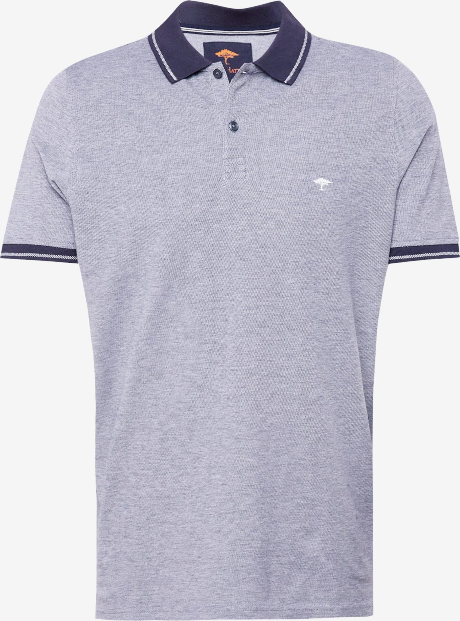 FYNCH-HATTON Polos Shirt Heren Marine / Blauw Gemêleerd 3 FYNCH-HATTON Polos Shirt Heren Marine / Blauw Gemêleerd