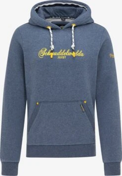 Schmuddelwedda Hoodies Sweatshirt Juist Heren Blauw Gemêleerd