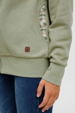 OXMO Sweatvesten Sweatvest ULLA Dames Groen 13 OXMO Sweatvesten Sweatvest ULLA Dames Groen -Chique Kleding Winkel 10b4cbf4442baa1df5f26b764a48982b