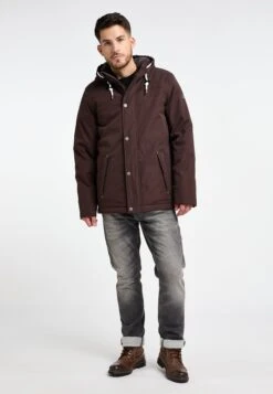ICEBOUND Outdoor Jassen Functionele Jas Heren Donkerbruin -Chique Kleding Winkel 1141de329212d1a45b0ef4201f77d4b8