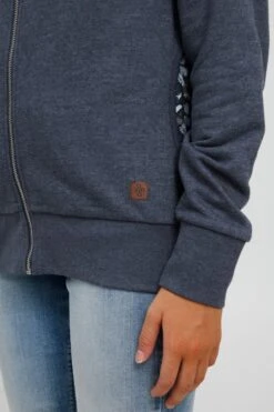 OXMO Sweatvesten Sweatvest ULLA Dames Donkerblauw -Chique Kleding Winkel 15a5b976efe60510a9151c9eda2e5d93