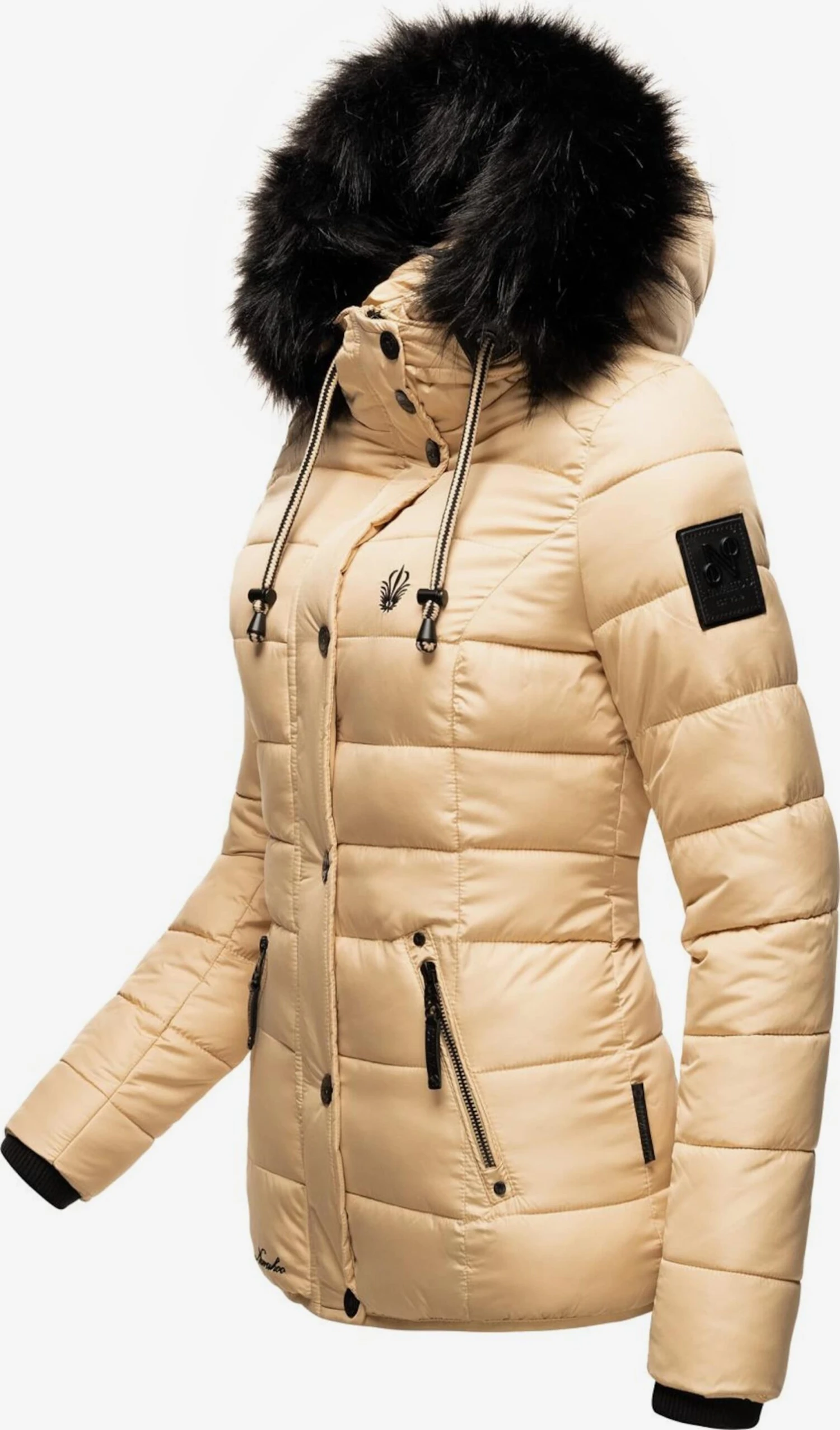 Navahoo Winterjassen Winterjas Zuckerbiene Dames Beige 4 Navahoo Winterjassen Winterjas Zuckerbiene Dames Beige - Afbeelding 2