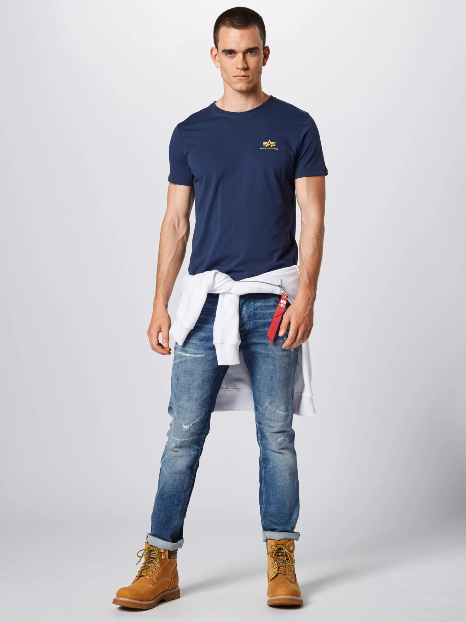 Alpha Industries T-shirts Regular Fit Shirt Heren Navy 7 Alpha Industries T-shirts Regular Fit Shirt Heren Navy - Afbeelding 5