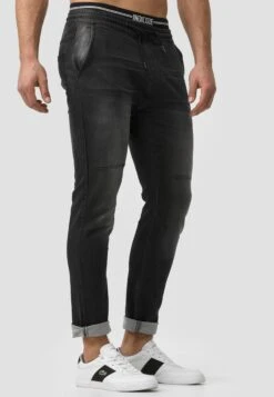 Indicode Jeans Pantalons Slimfit Broek Fabrizio Heren Zwart 10 Indicode Jeans Pantalons Slimfit Broek Fabrizio Heren Zwart -Chique Kleding Winkel 15dfb3bf438d7980fc35cddc6038c291