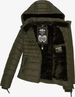 Marikoo Winterjassen Winterjas Amber Dames Olijfgroen -Chique Kleding Winkel 169f19a4b7fab253c4a898e0357495ae