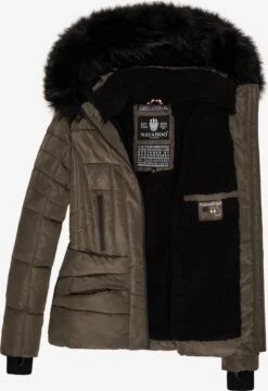 Navahoo Winterjassen Winterjas Adele Dames Taupe -Chique Kleding Winkel 16a24e93c545043782b9b1e2965ae9de