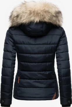 Marikoo Winterjassen Winterjas Dames Navy -Chique Kleding Winkel 16c2b1d3ec41fcaf7ce69948ef5fa4ac