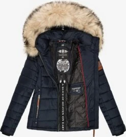Marikoo Winterjassen Winterjas Dames Navy -Chique Kleding Winkel 16c61d268184ec4ae3be84ccdf70a024