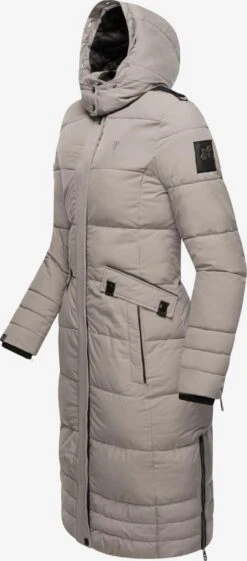 Navahoo Wintermantels Wintermantel Fahmiyaa Dames Stone Grey -Chique Kleding Winkel 16e0ed2fb5bab66a336b13a460c8b646