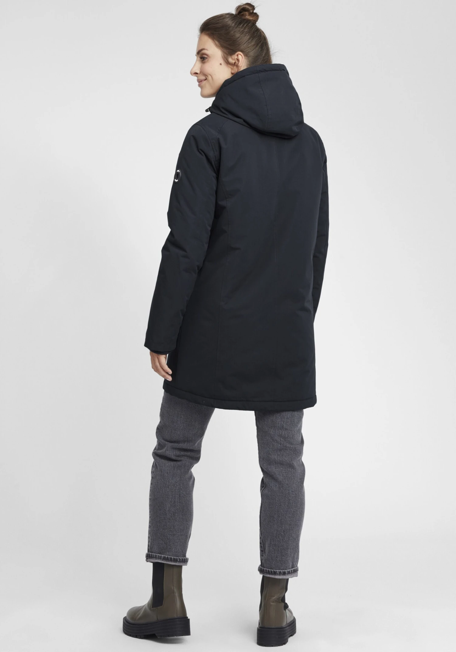 OXMO Parkas Tussenparka Tamila Dames Zwart 6 OXMO Parkas Tussenparka Tamila Dames Zwart - Afbeelding 4