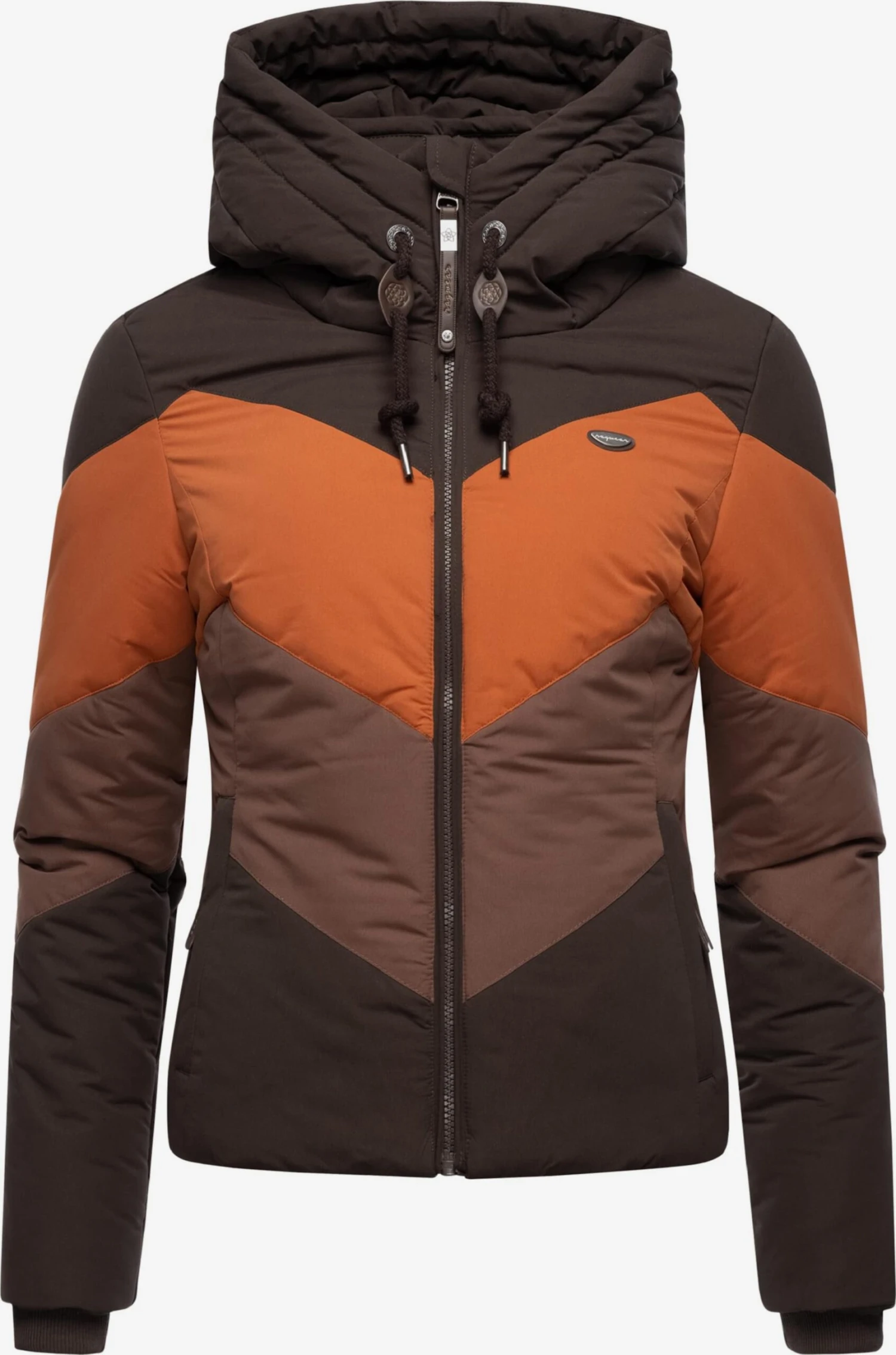 Ragwear Outdoor Jassen Functionele Jas Novva Dames Bruin / Donkerbruin 3 Ragwear Outdoor Jassen Functionele Jas Novva Dames Bruin / Donkerbruin