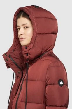 Khujo Wintermantels Wintermantel HAZELLE Dames Roestrood -Chique Kleding Winkel 17fd68fed07b23dc019b15767fadc8eb