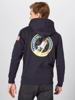 Alpha Industries Hoodies Sweatshirt Heren Blauw / Donkerblauw -Chique Kleding Winkel 19d11645ea40811faa5480858404f98a