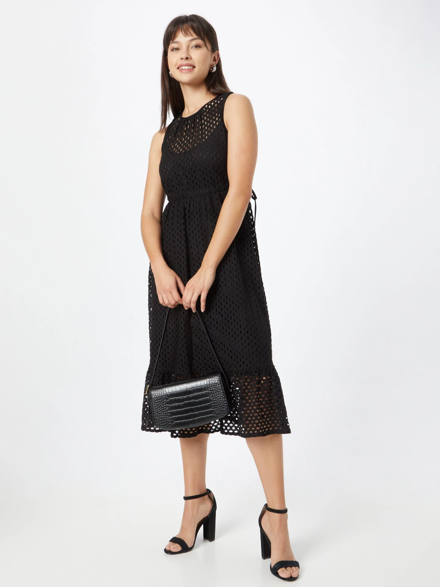 Midi Jurken Jurk Dames Zwart 7 Midi Jurken Jurk Dames Zwart - Afbeelding 5