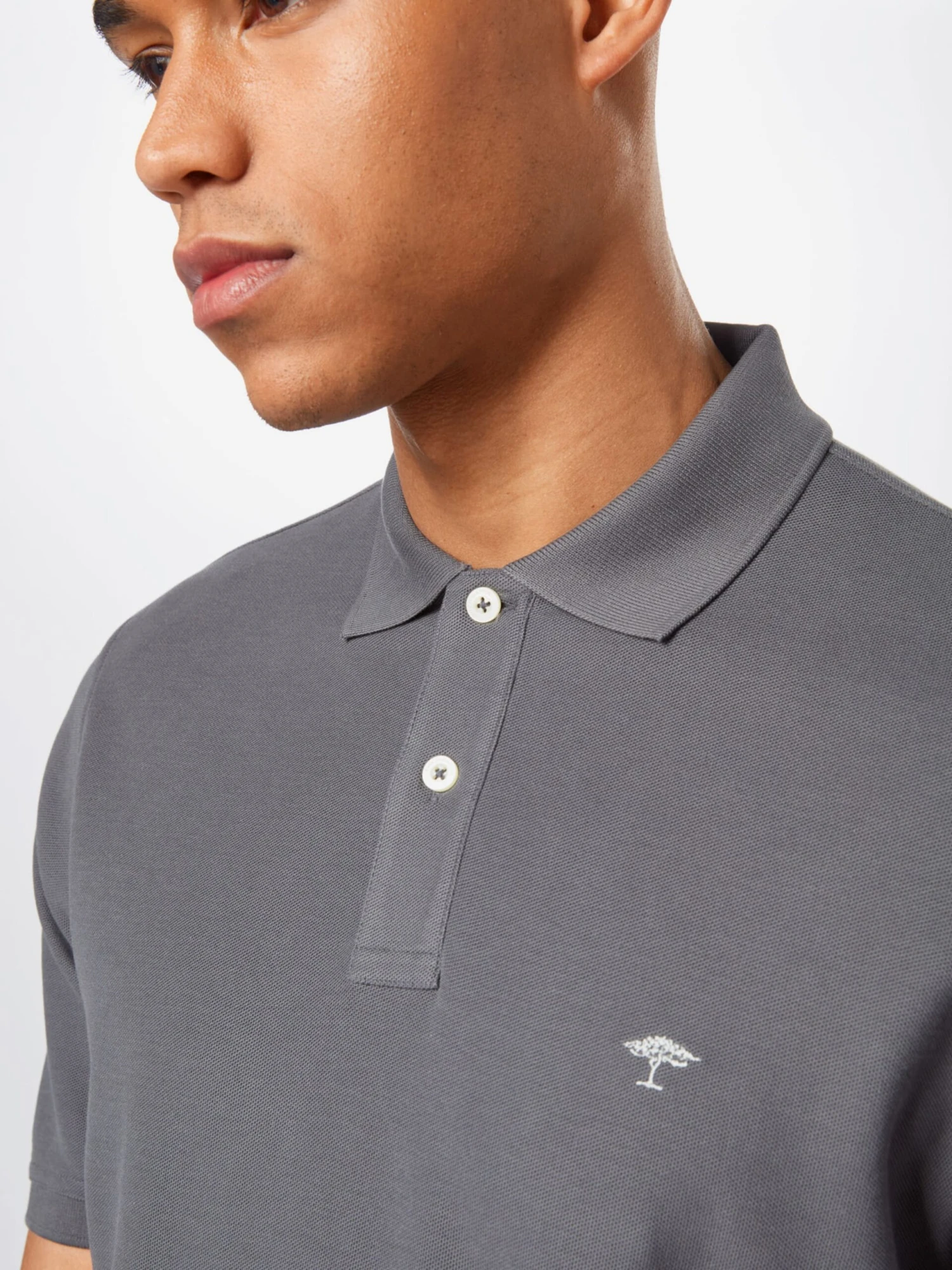 FYNCH-HATTON Polos Shirt Heren Basaltgrijs 4 FYNCH-HATTON Polos Shirt Heren Basaltgrijs - Afbeelding 2