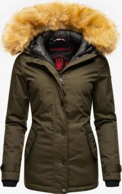 Navahoo Winterjassen Winterjas Laura Dames Kaki