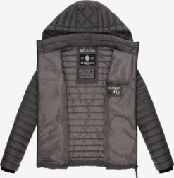 Marikoo Tussenjassen Tussenjas Samtpfote Dames Antraciet -Chique Kleding Winkel 2644a0be1527f6618592e9deeef0dd1d