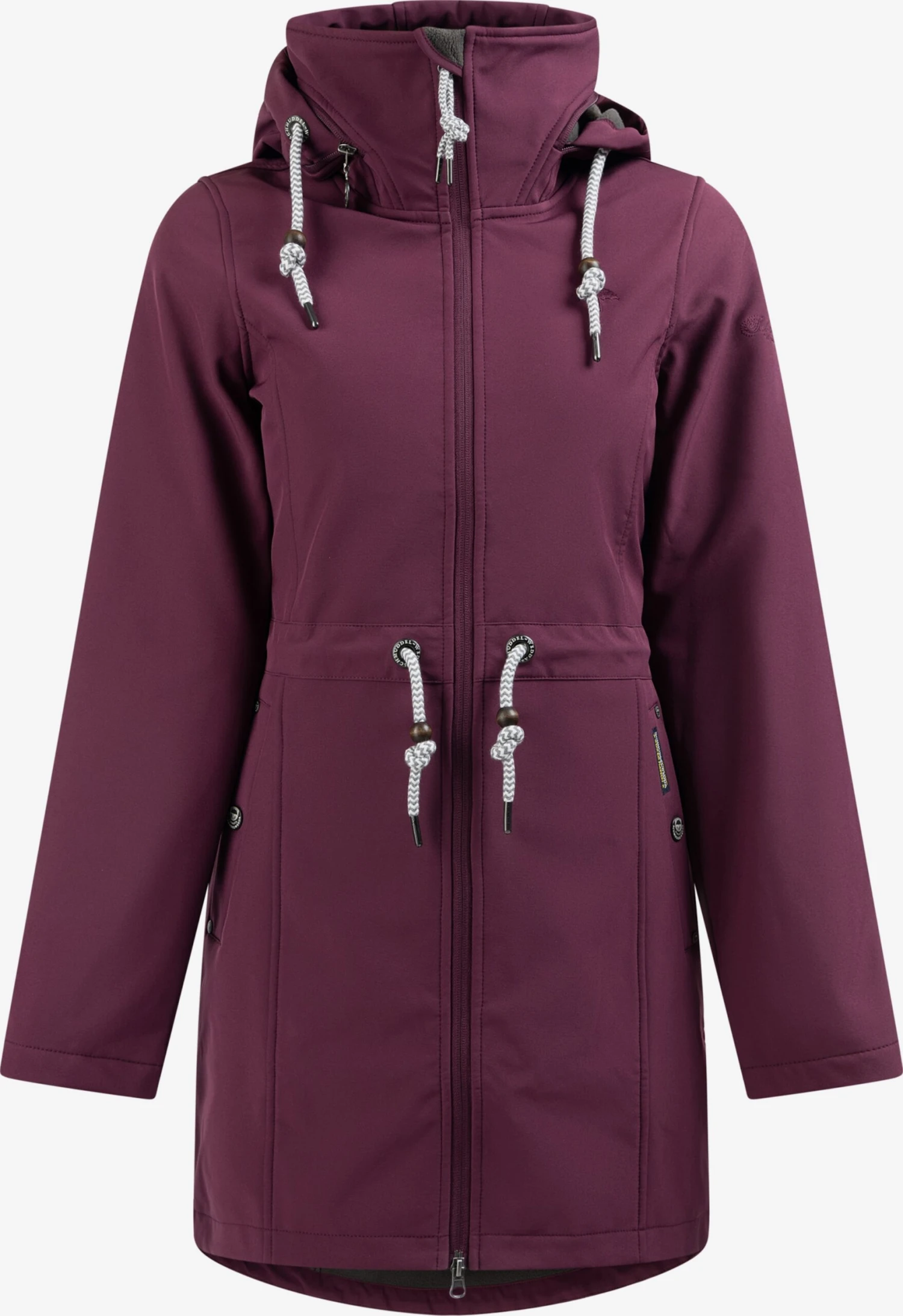 Schmuddelwedda Regenmantels Functionele Mantel Dames Aubergine 3 Schmuddelwedda Regenmantels Functionele Mantel Dames Aubergine