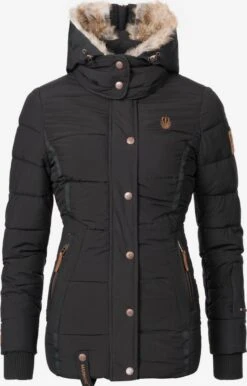 Marikoo Winterjassen Winterjas Nekoo Dames Zwart -Chique Kleding Winkel 269831386f4f67a1197e18971f8b2097
