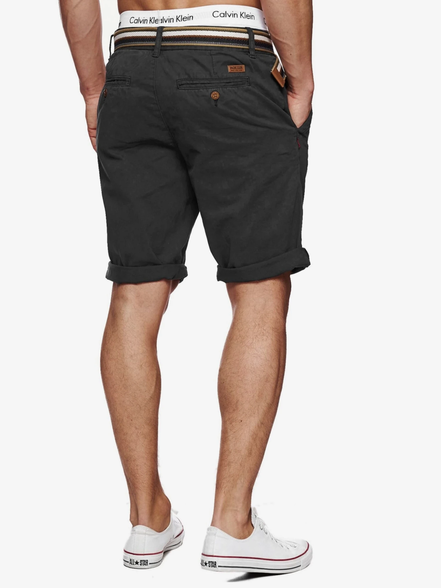 Indicode Jeans Chino Shorts Regular Chino Cuba Heren Basaltgrijs 4 Indicode Jeans Chino Shorts Regular Chino Cuba Heren Basaltgrijs - Afbeelding 2