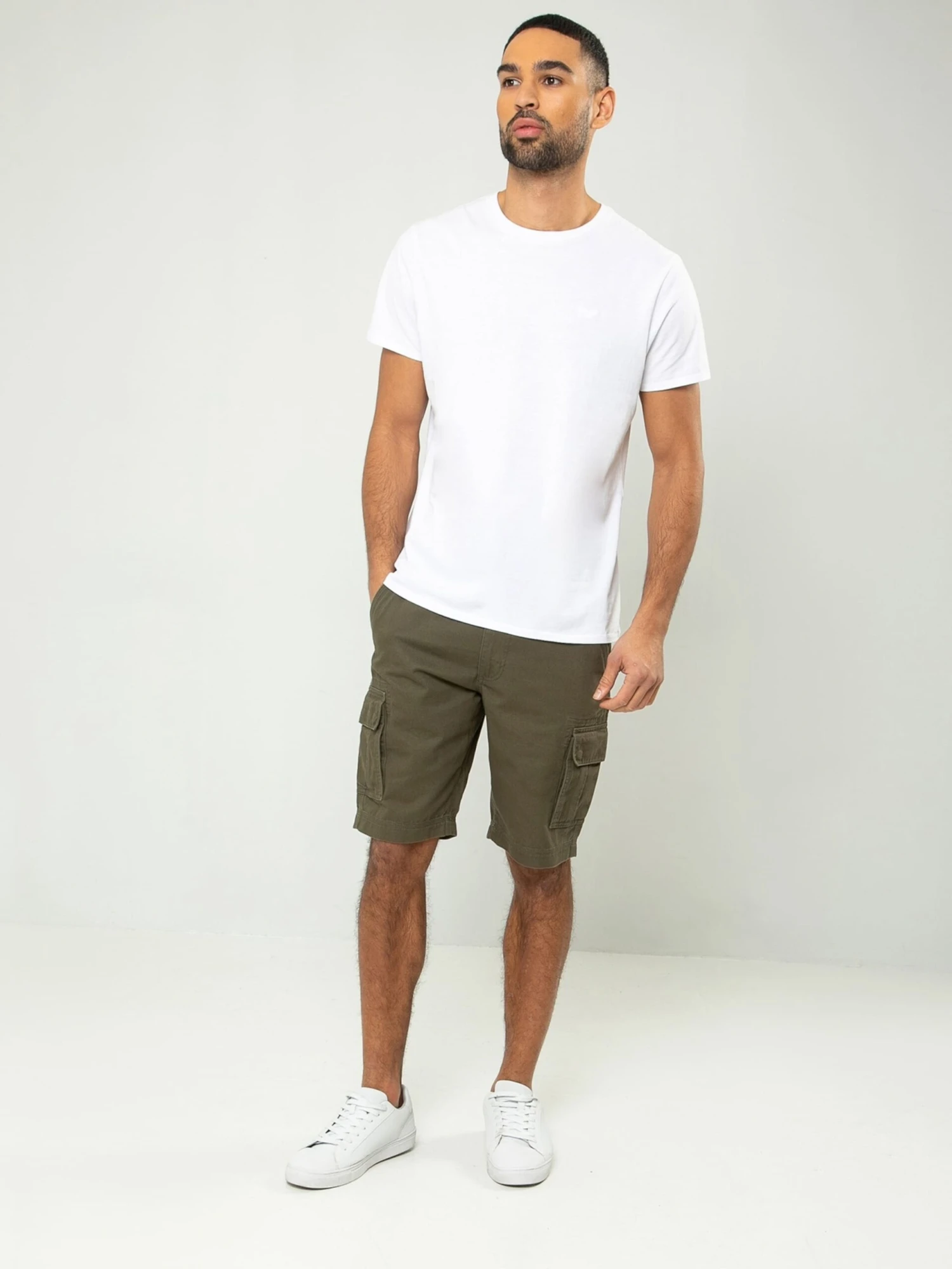 Threadbare Cargo Shorts Regular Cargobroek Bute Heren Kaki 6 Threadbare Cargo Shorts Regular Cargobroek Bute Heren Kaki - Afbeelding 4