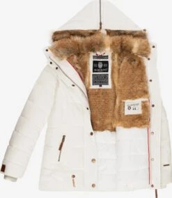 Marikoo Winterjassen Winterjas Nekoo Dames Wit -Chique Kleding Winkel 2c9be34cd1c2345e9f9d8eae732c39f0