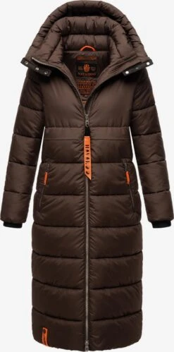 Navahoo Wintermantels Wintermantel Dames Mokka -Chique Kleding Winkel 2cf68d3f50e816e494fc7c44197af850