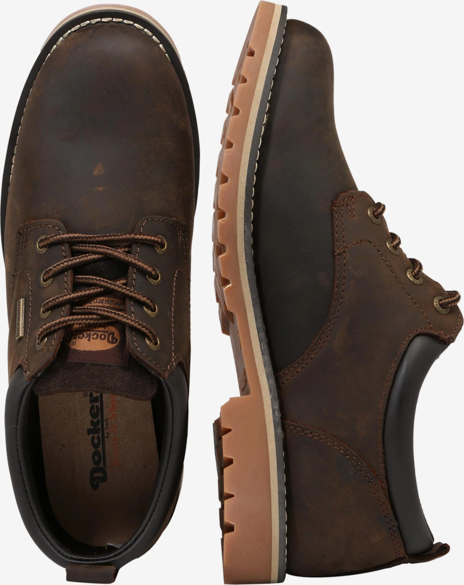 Dockers By Gerli Casual Veterschoenen Veterschoen Heren Donkerbruin 4 Dockers By Gerli Casual Veterschoenen Veterschoen Heren Donkerbruin - Afbeelding 2