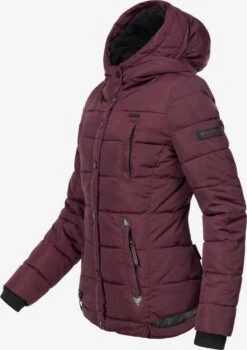 Marikoo Winterjassen Winterjas Lotusblüte Dames Bourgogne -Chique Kleding Winkel 2fffd83cadb5edf32d1b1229cdbd77fb