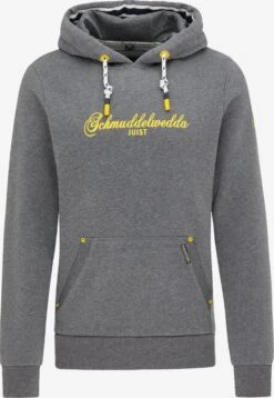 Schmuddelwedda Hoodies Sweatshirt Juist Heren Grijs Gemêleerd