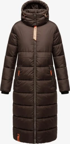 Navahoo Wintermantels Wintermantel Dames Mokka -Chique Kleding Winkel 32c0e2312b54c931d08673cd20ba0950