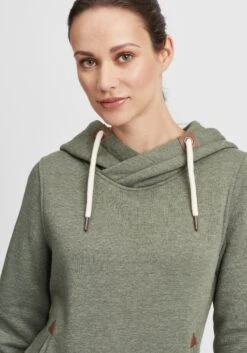 OXMO Hoodies Sweatshirt Vicky Dames Groen / Kaki 12 OXMO Hoodies Sweatshirt Vicky Dames Groen / Kaki -Chique Kleding Winkel 3323958df14b9a0d8b2ea801ca6e3cce