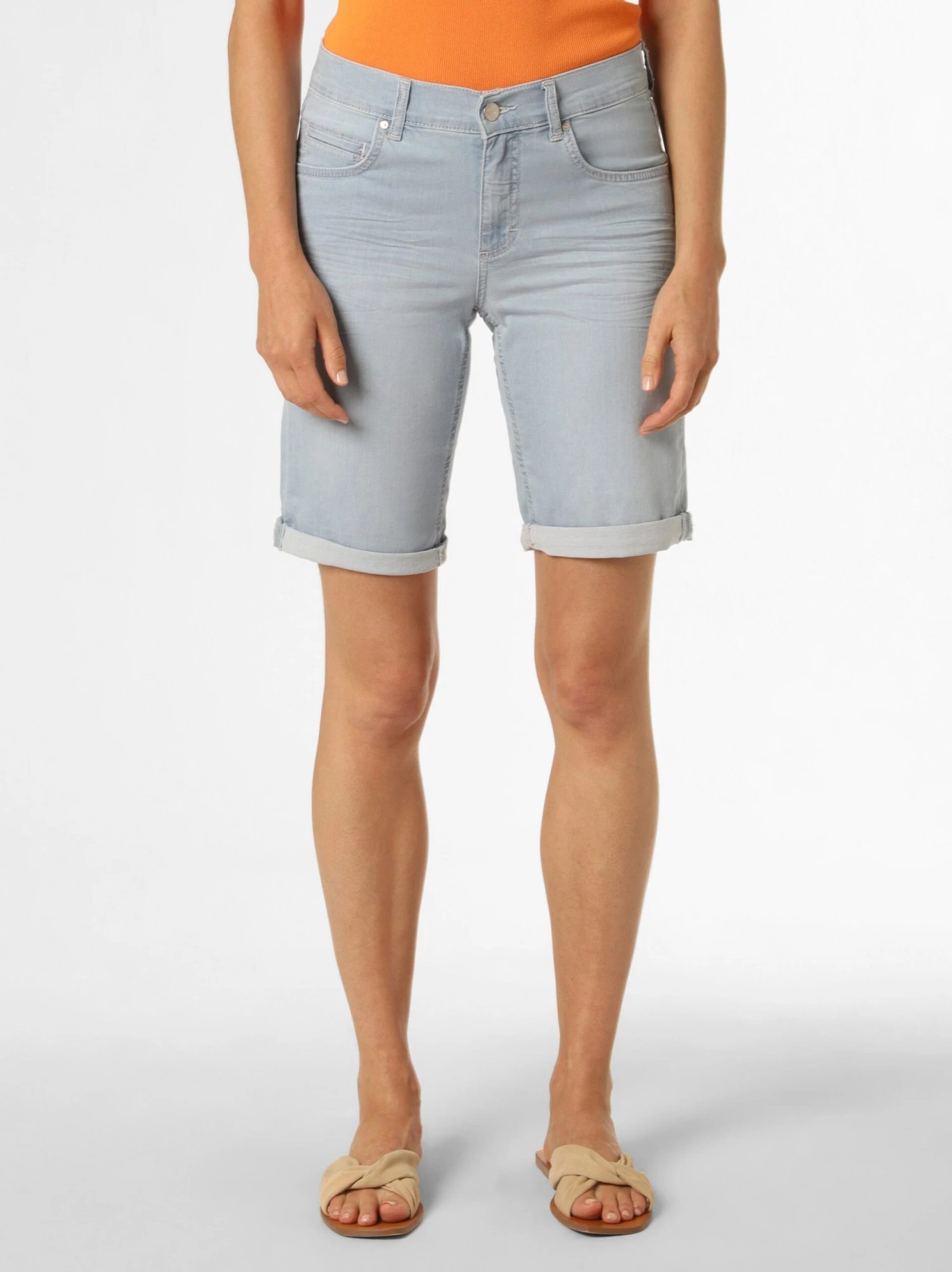 Angels Denim Shorts Regular Jeans Dames Lichtblauw 3 Angels Denim Shorts Regular Jeans Dames Lichtblauw