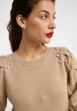 Faina Fijngebreide Truien Trui Dames Donkerbeige 11 Faina Fijngebreide Truien Trui Dames Donkerbeige -Chique Kleding Winkel 364e6e288f9fb11047fdebe8885cd191