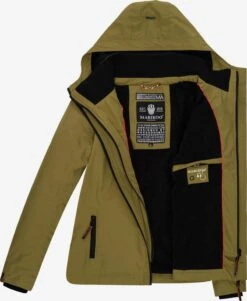 Marikoo Outdoor Jassen Functionele Jas Erdbeere Dames Olijfgroen -Chique Kleding Winkel 365675264b648bfbdca7aadee54ae28c