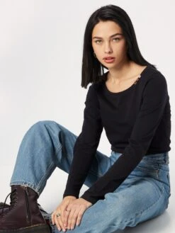 Ragwear Longsleeves Shirt Florah Dames Zwart -Chique Kleding Winkel 393154ff71792a647528e068549c351c