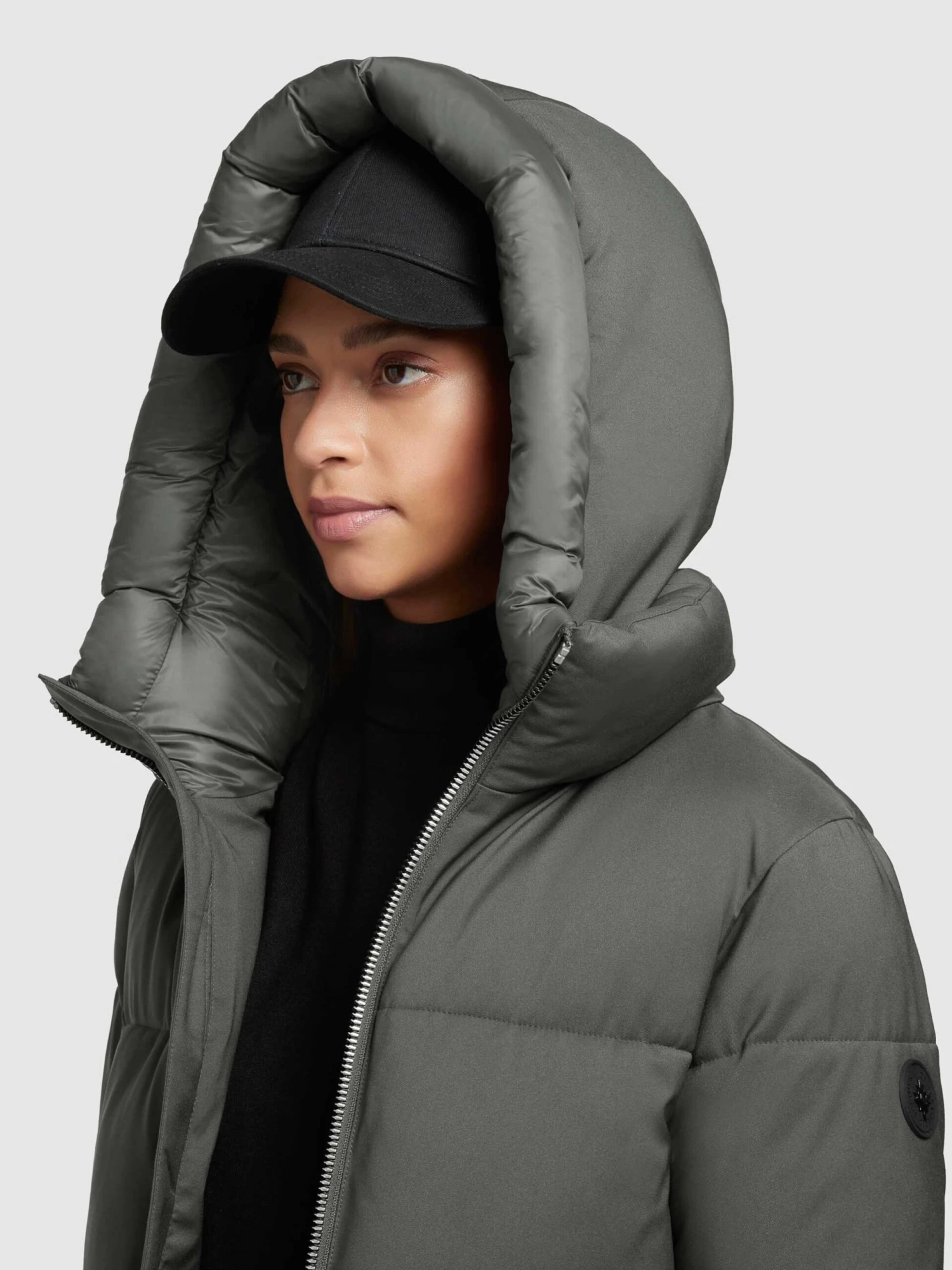 Khujo Wintermantels Wintermantel Aniva Dames Olijfgroen 10 Khujo Wintermantels Wintermantel Aniva Dames Olijfgroen - Afbeelding 8