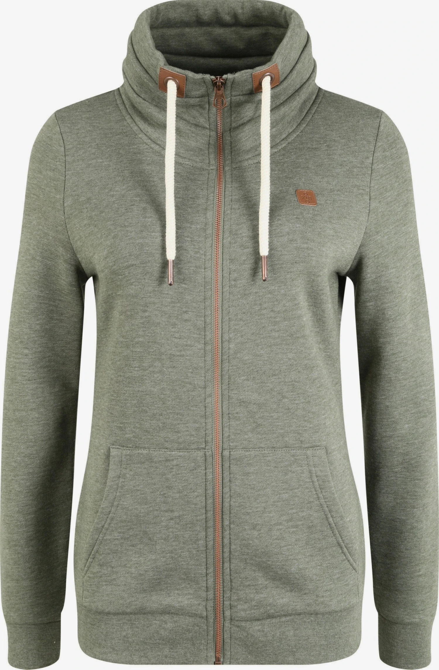 OXMO Sweatvesten Sweatvest Vicky Dames Groen 3 OXMO Sweatvesten Sweatvest Vicky Dames Groen