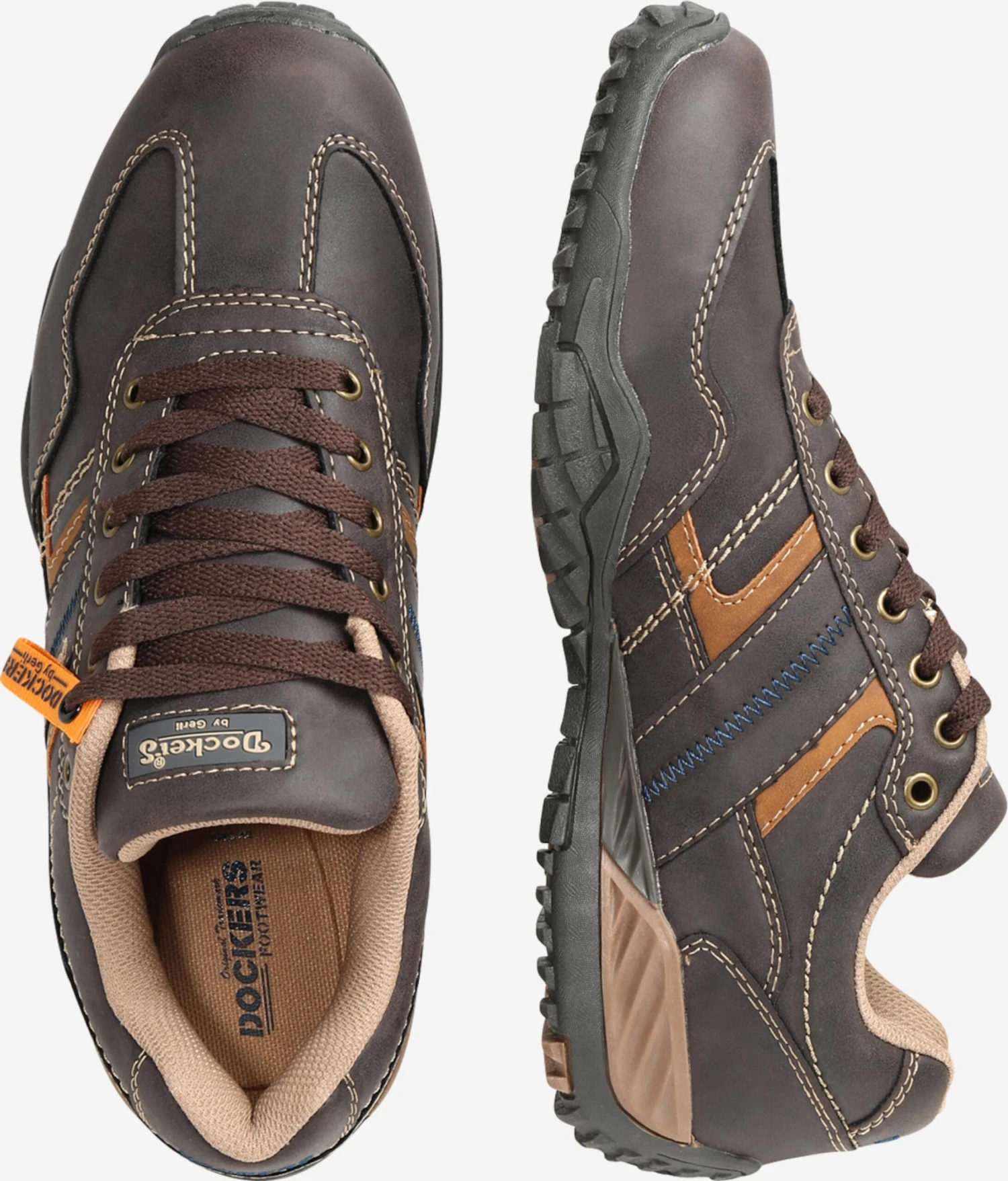Dockers By Gerli Sportieve Veterschoenen Sportieve Veterschoen Heren Chocoladebruin 4 Dockers By Gerli Sportieve Veterschoenen Sportieve Veterschoen Heren Chocoladebruin - Afbeelding 2