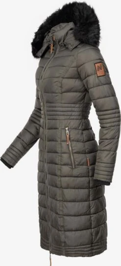 Navahoo Wintermantels Wintermantel Umay Dames Aardetinten -Chique Kleding Winkel 40e5e886d6d82b17bcb0f03369b9748b